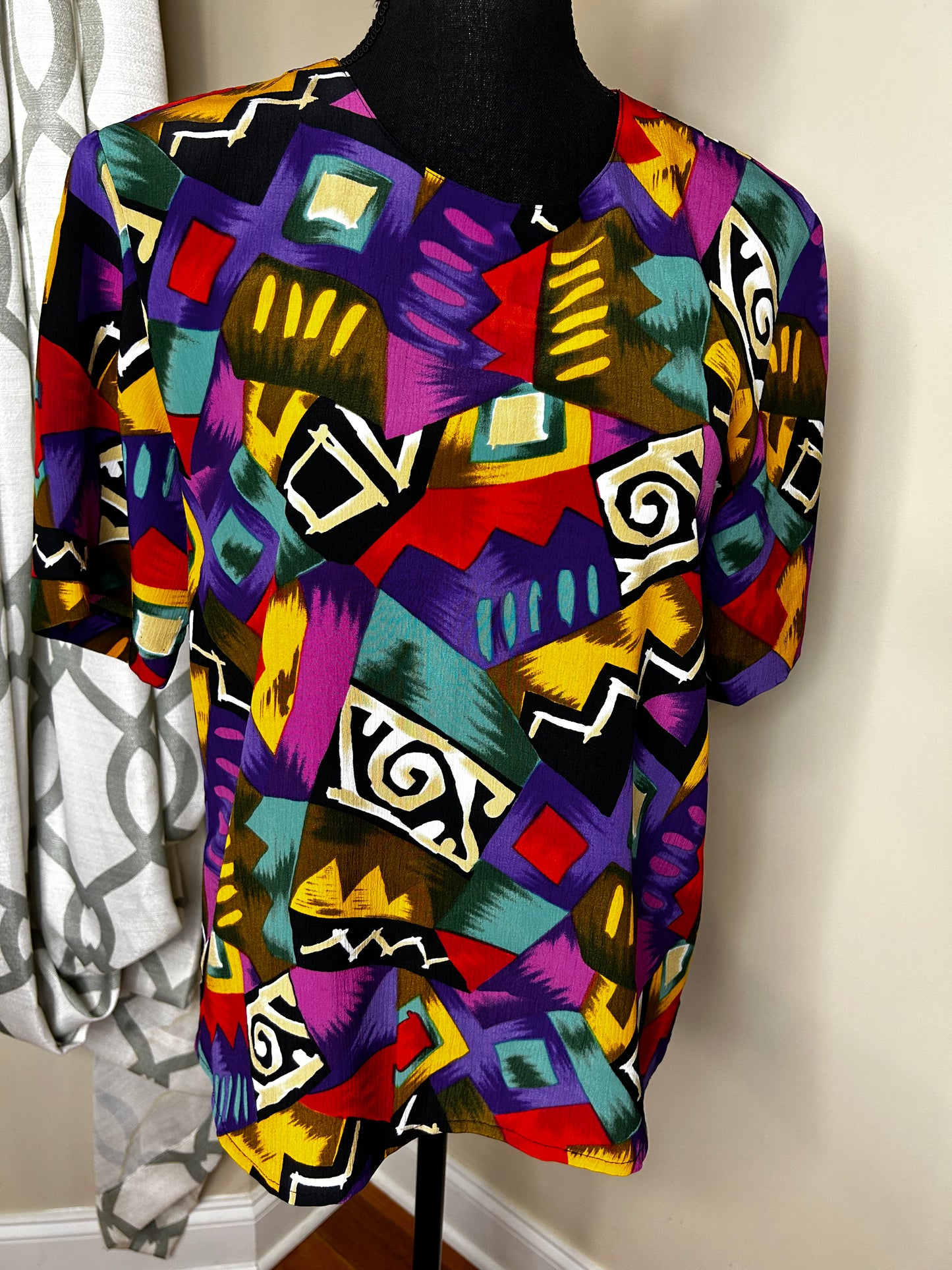 City Girl Abstract Print Shirt