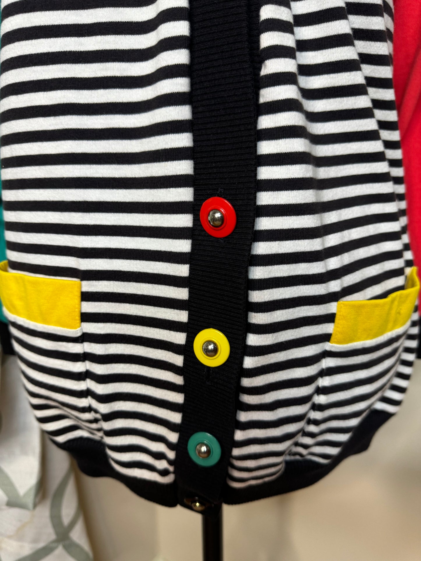 Peter Popovitch Colorblock 80s Cardigan