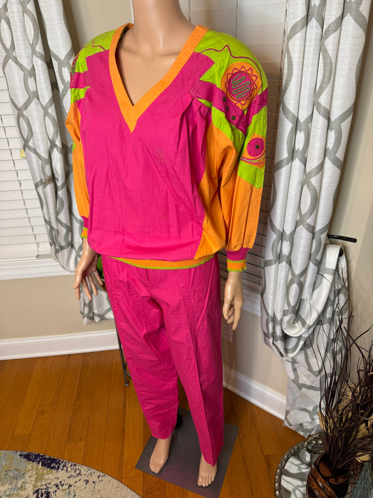 Vtg Marc D’ally 2-Piece Pants Set