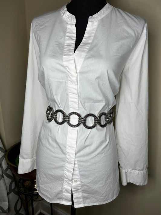 Vintage Chico's Chain Belt (Silver/Black Mixed)