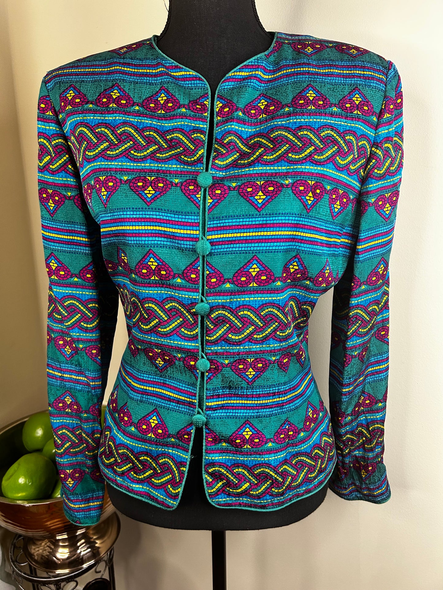 Vintage Papell Heart Designed Blazer