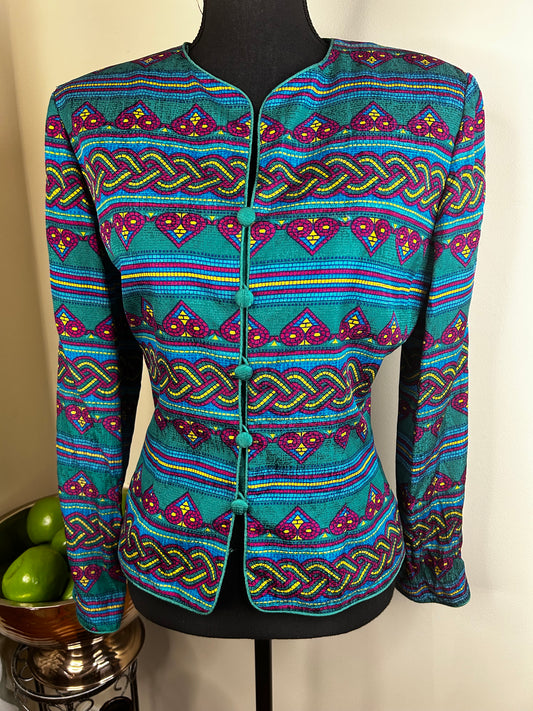 Vintage Papell Heart Designed Blazer