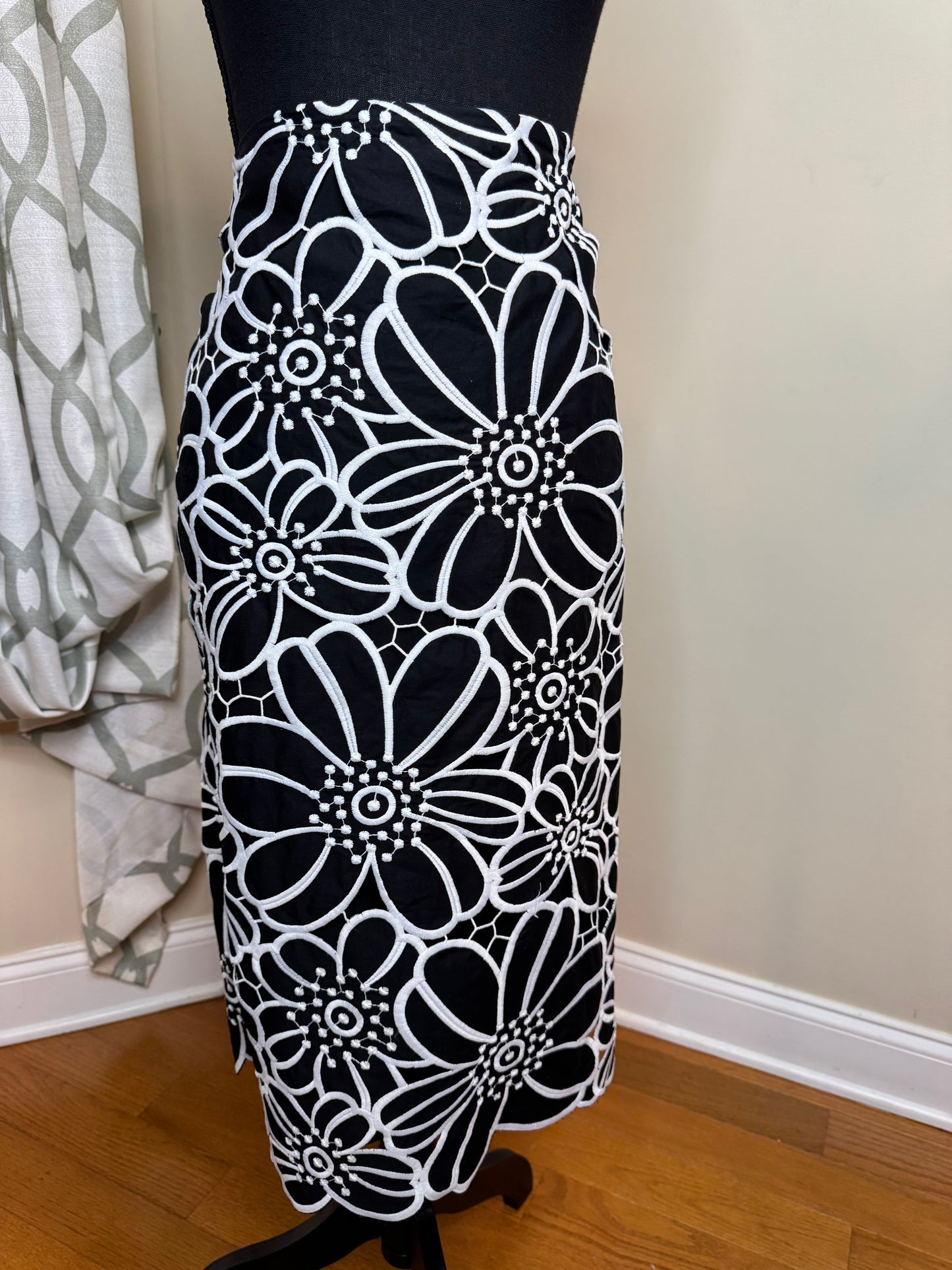 Maeve by Anthropologie  Floral Cutwork Skirt