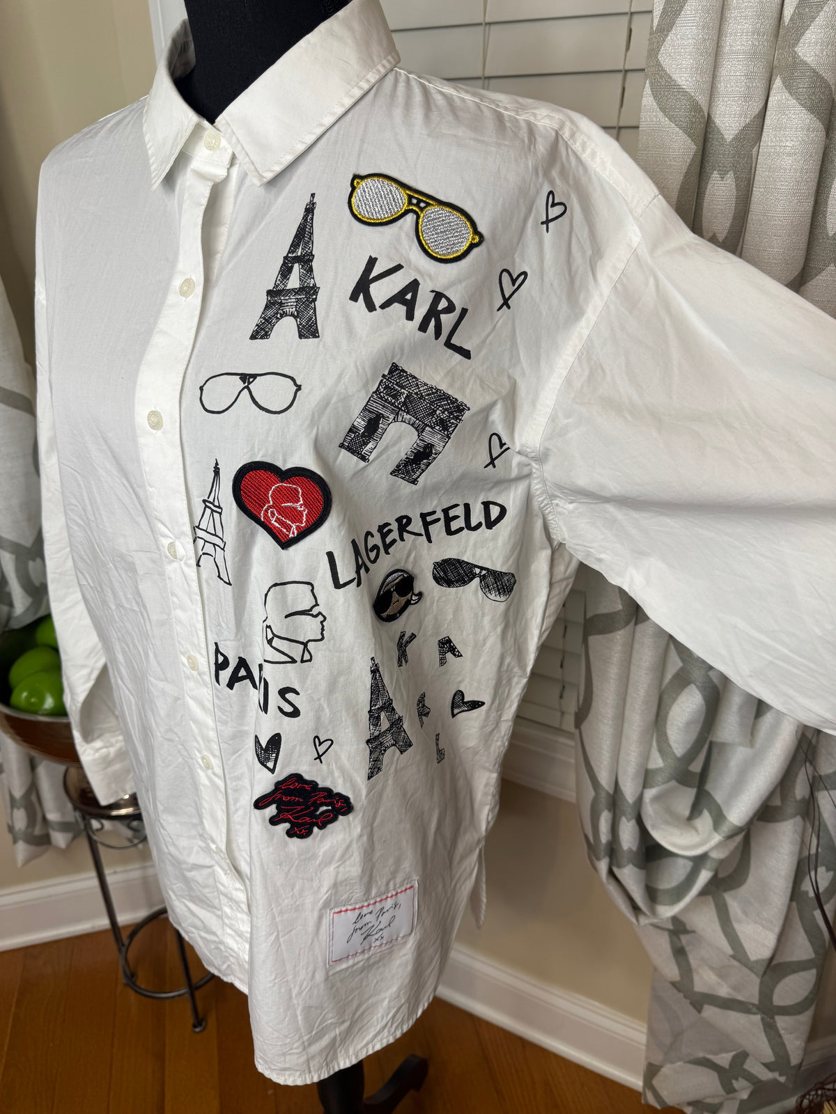 Karl Lagerfeld Paris Button Front Shirt