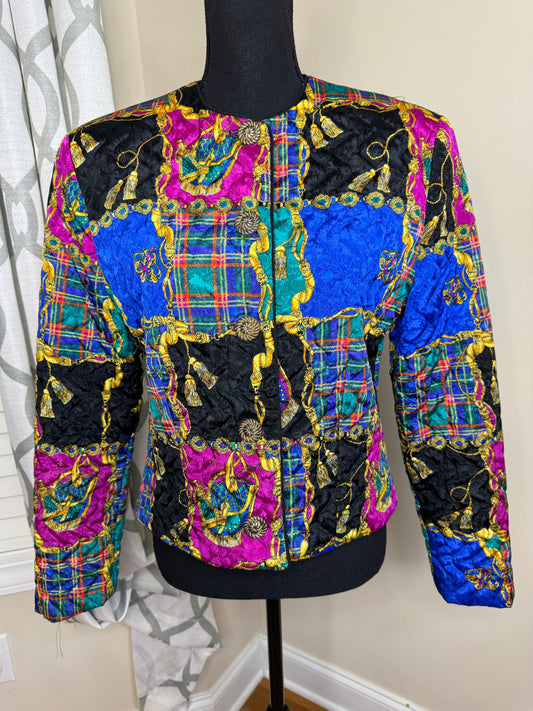 Gay Boyer Collections of New York "Jewel" Print Jacket/Blazer