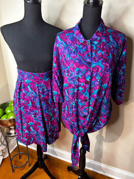 Koret Abstract Print Short Set