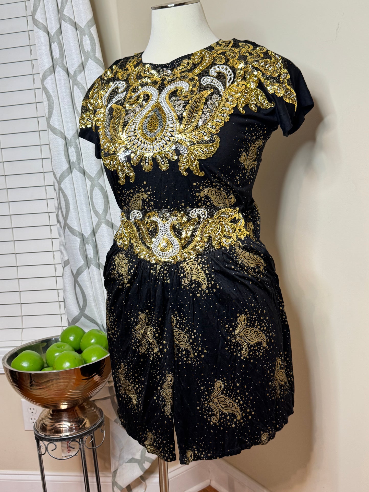 Bali Chic 2-Piece Sequin Short Set