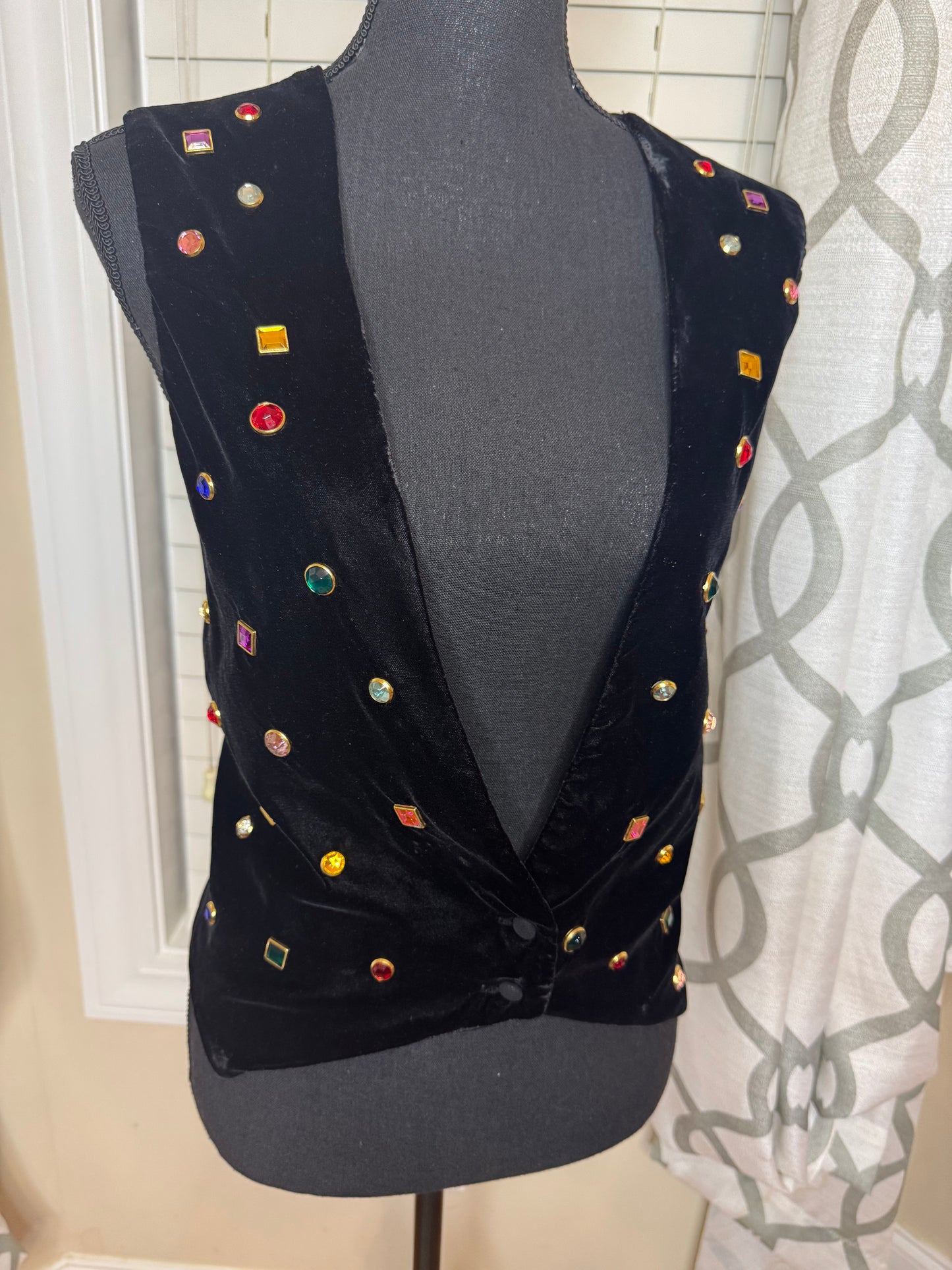 Santa Fe Duds Velour Bejeweled Vest