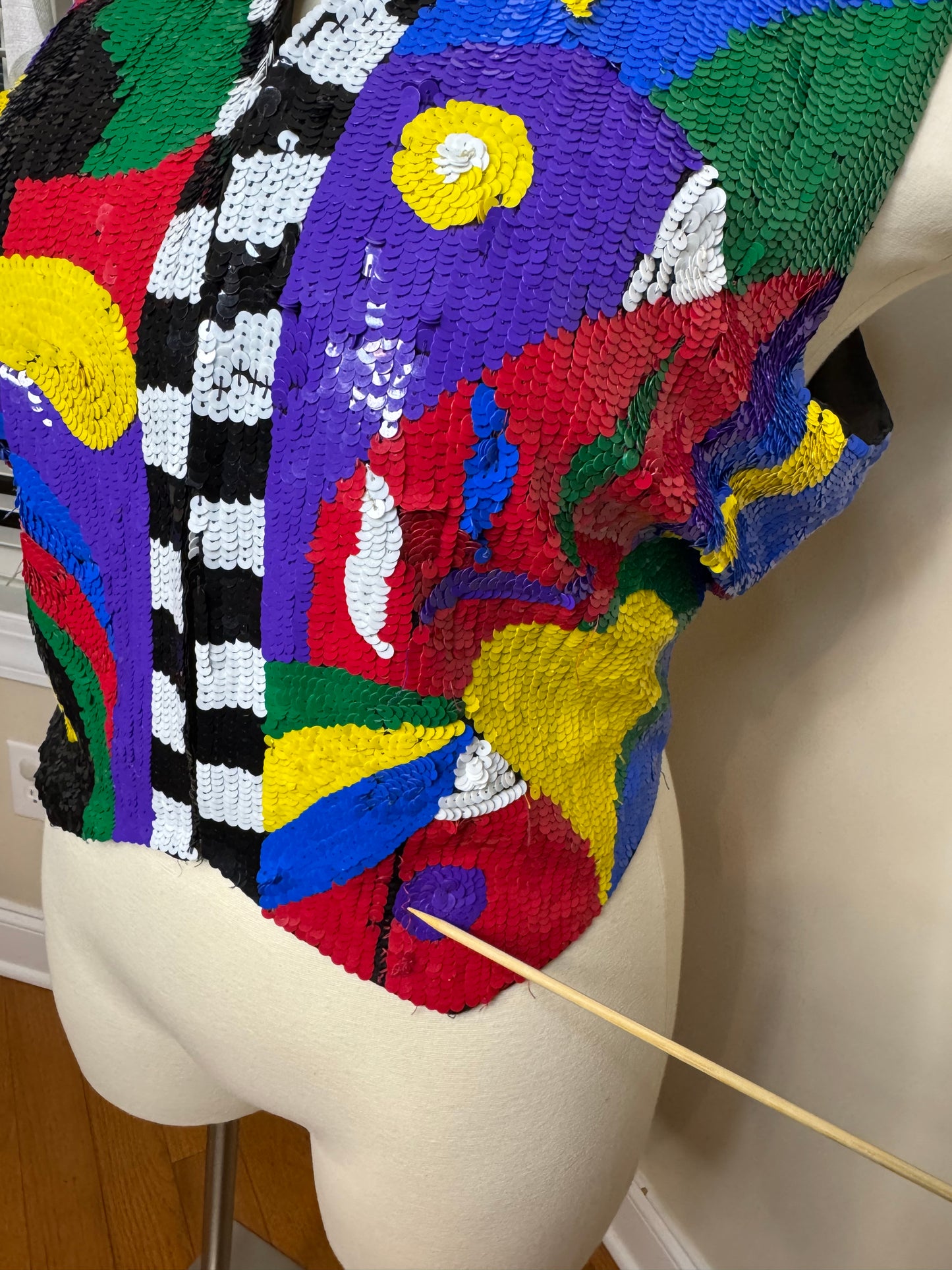 Multicolor Sequin Vest
