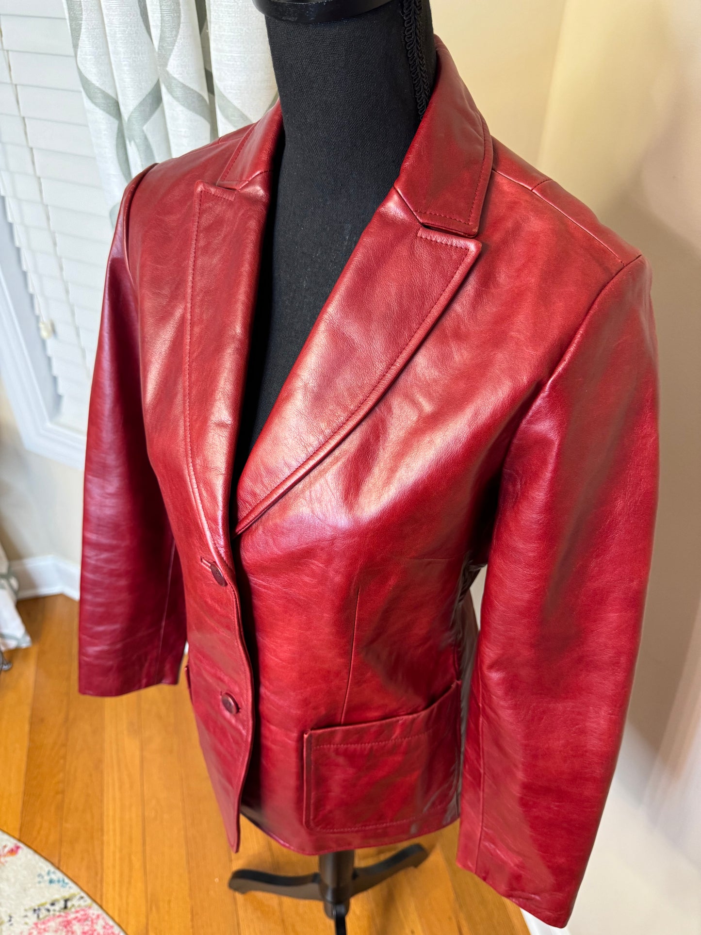 Vtg GAP 100% Genuine Leather Jacket