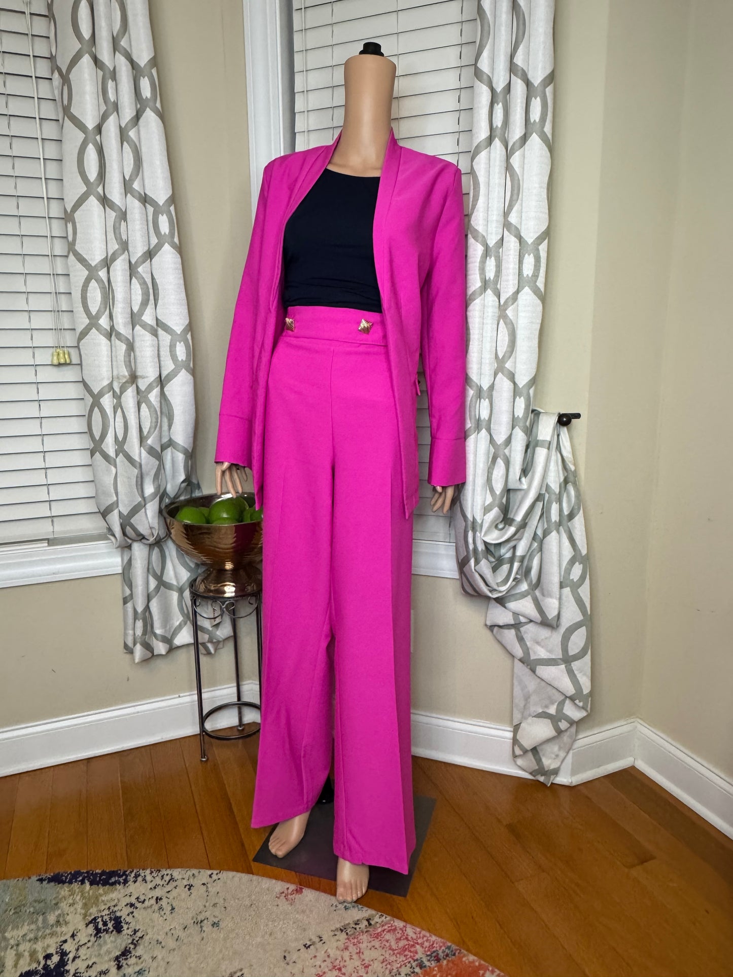 Like an Angel 2-Piece Open Blazer Pants Set