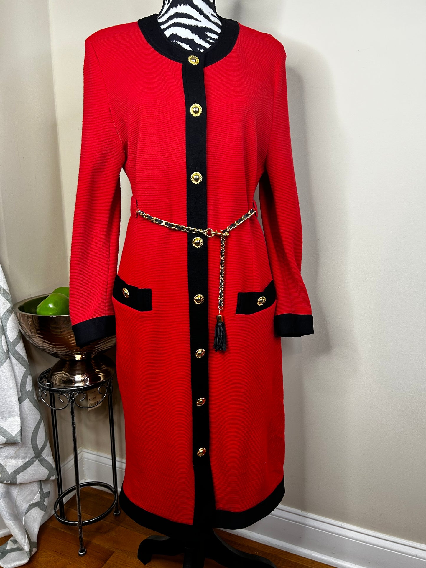 Gibi Roma Vintage Italian Dress with Tassle Belt
