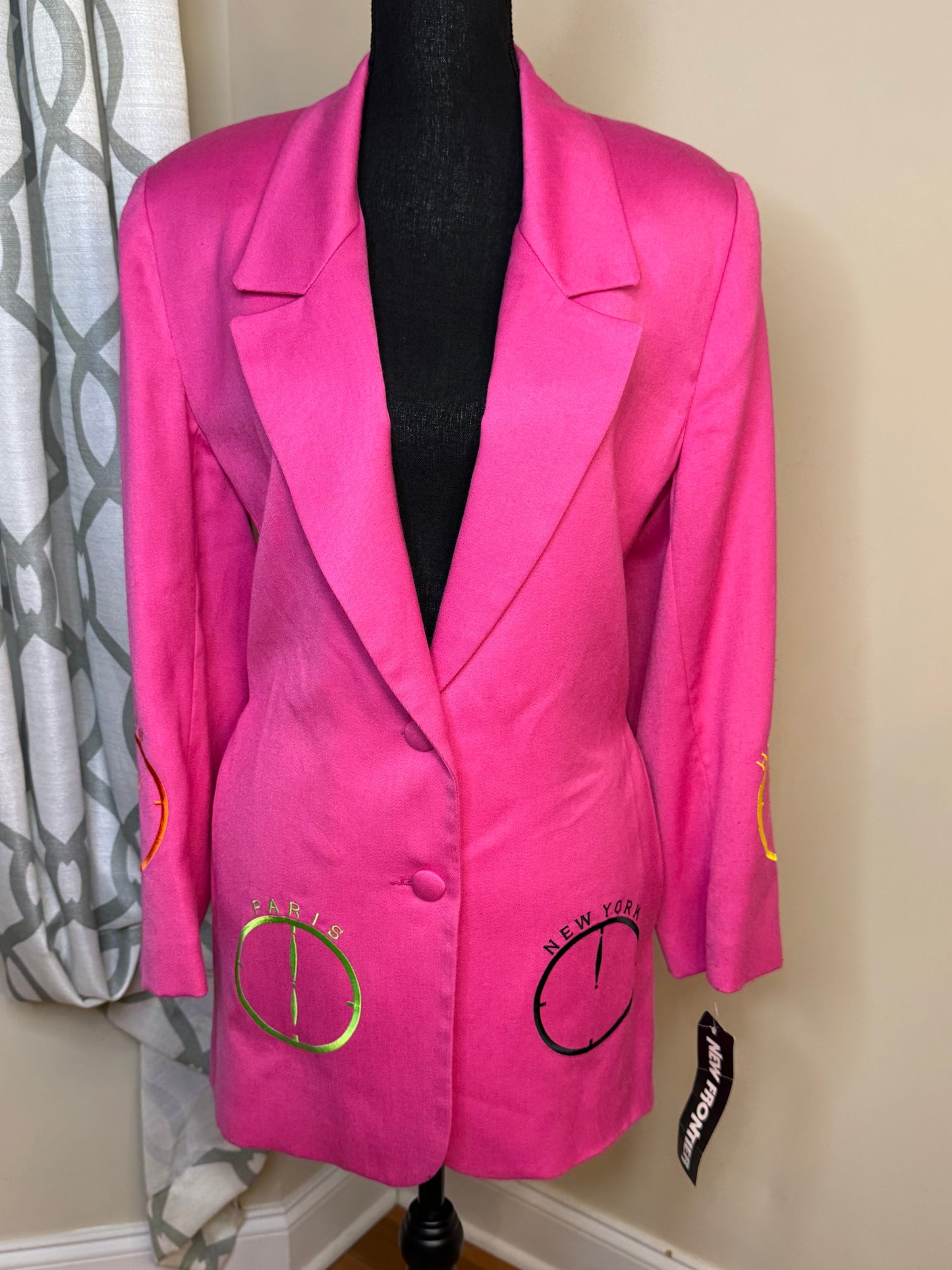 New Frontier "World Clock" Blazer NWT