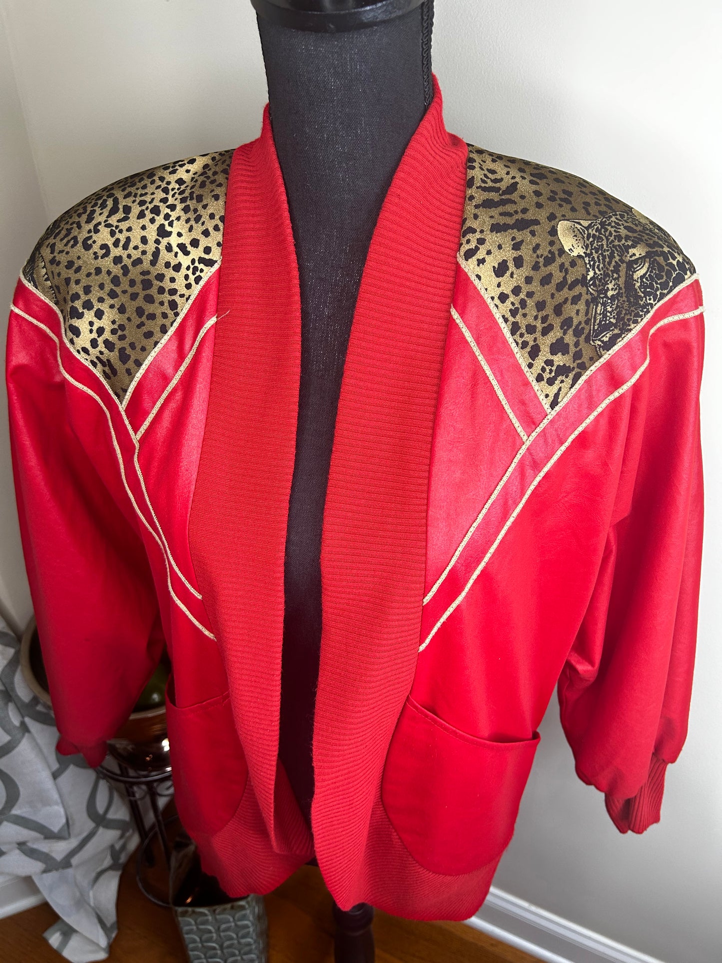 Leopard Print Vintage Jacket