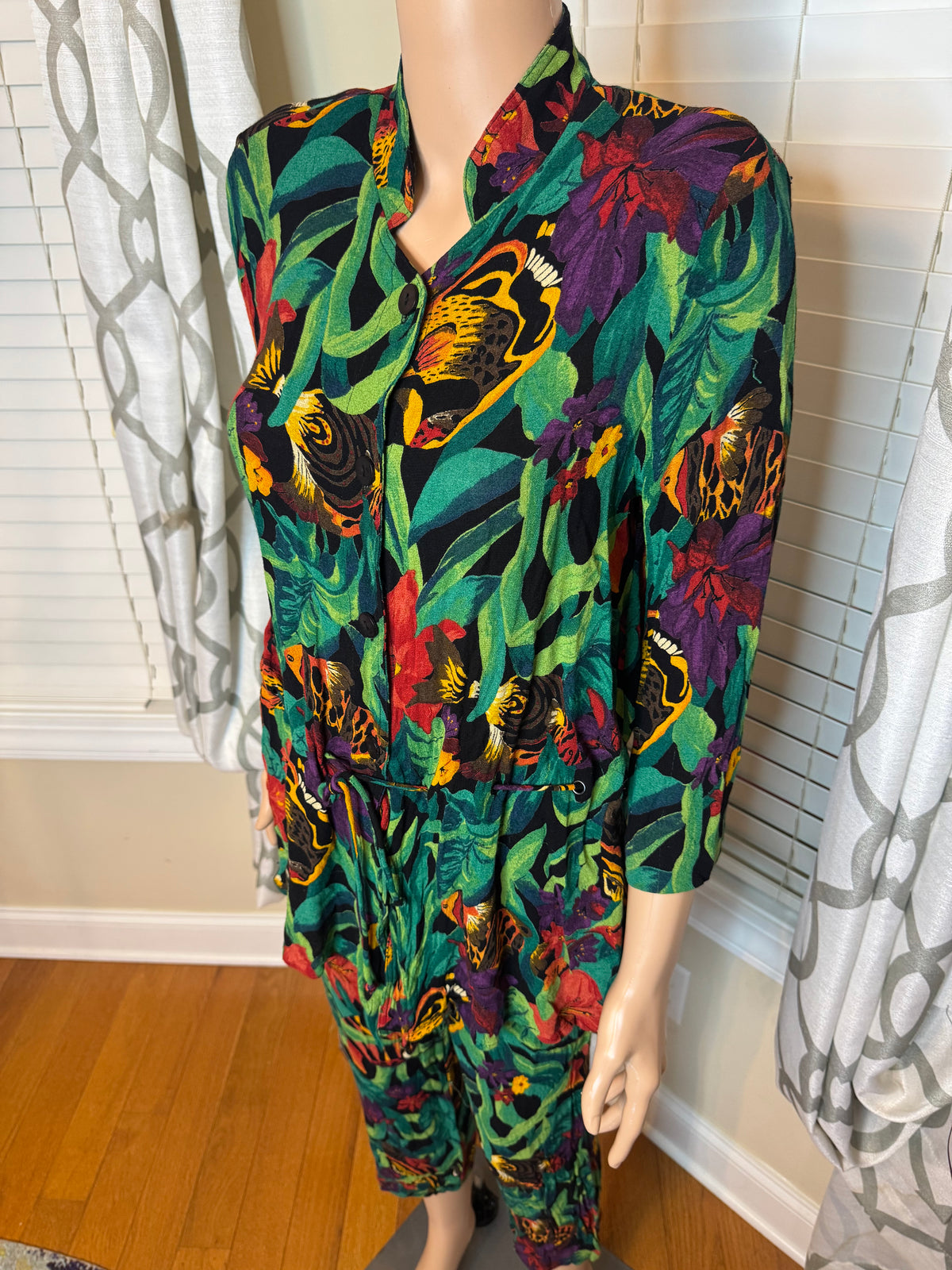 Vtg Carol Little 2-Piece Pants Set
