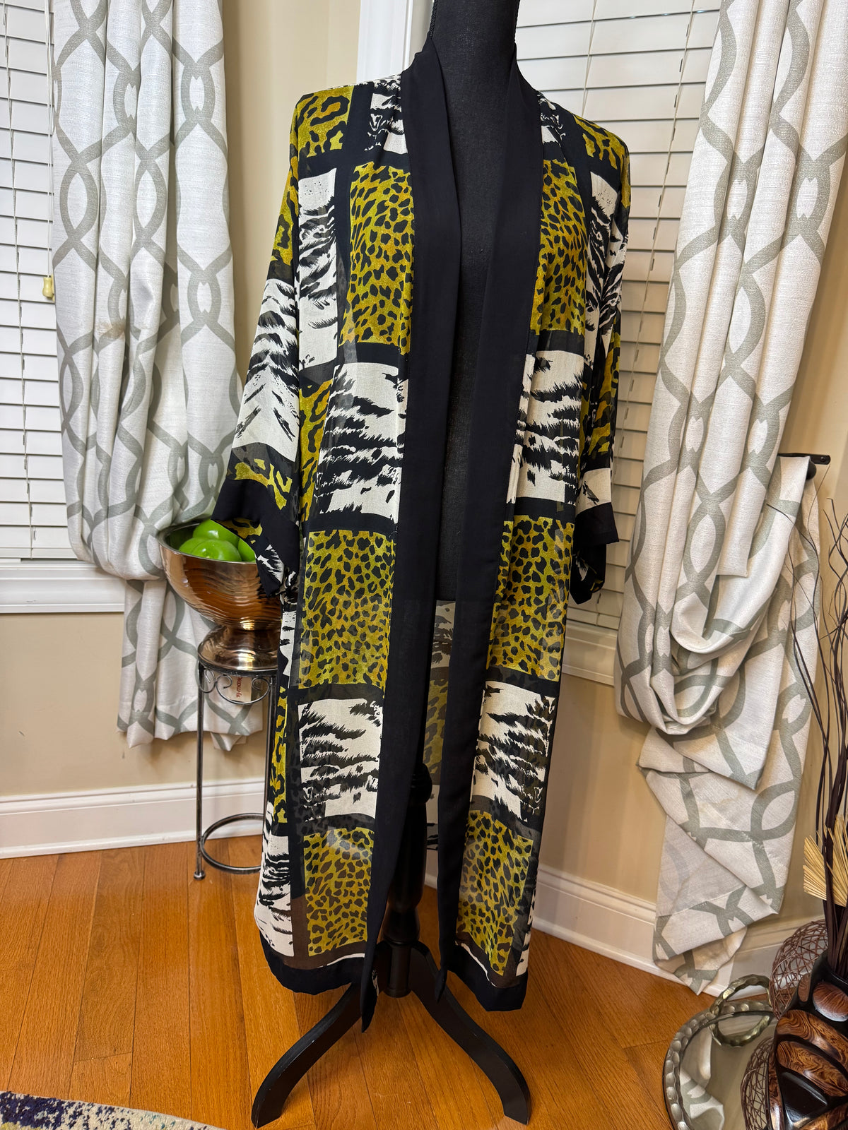 Vintage Venezia Sheer Open Duster