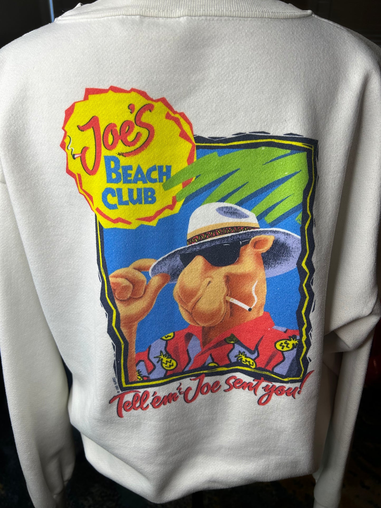 Vintage 1993 Joe Camel "Tell'em Joe Sent You!" Crewneck