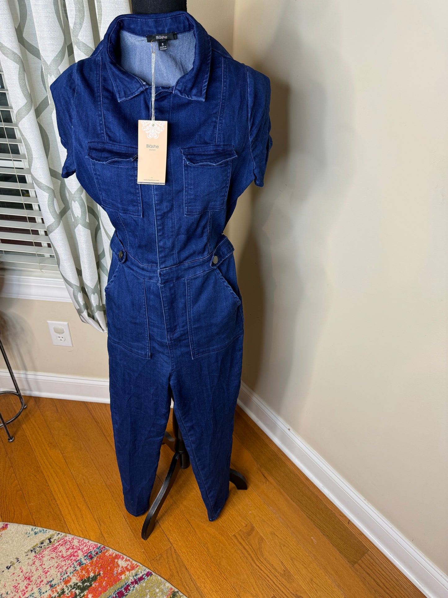Blashe Boutique Brand Denim Romper NWT