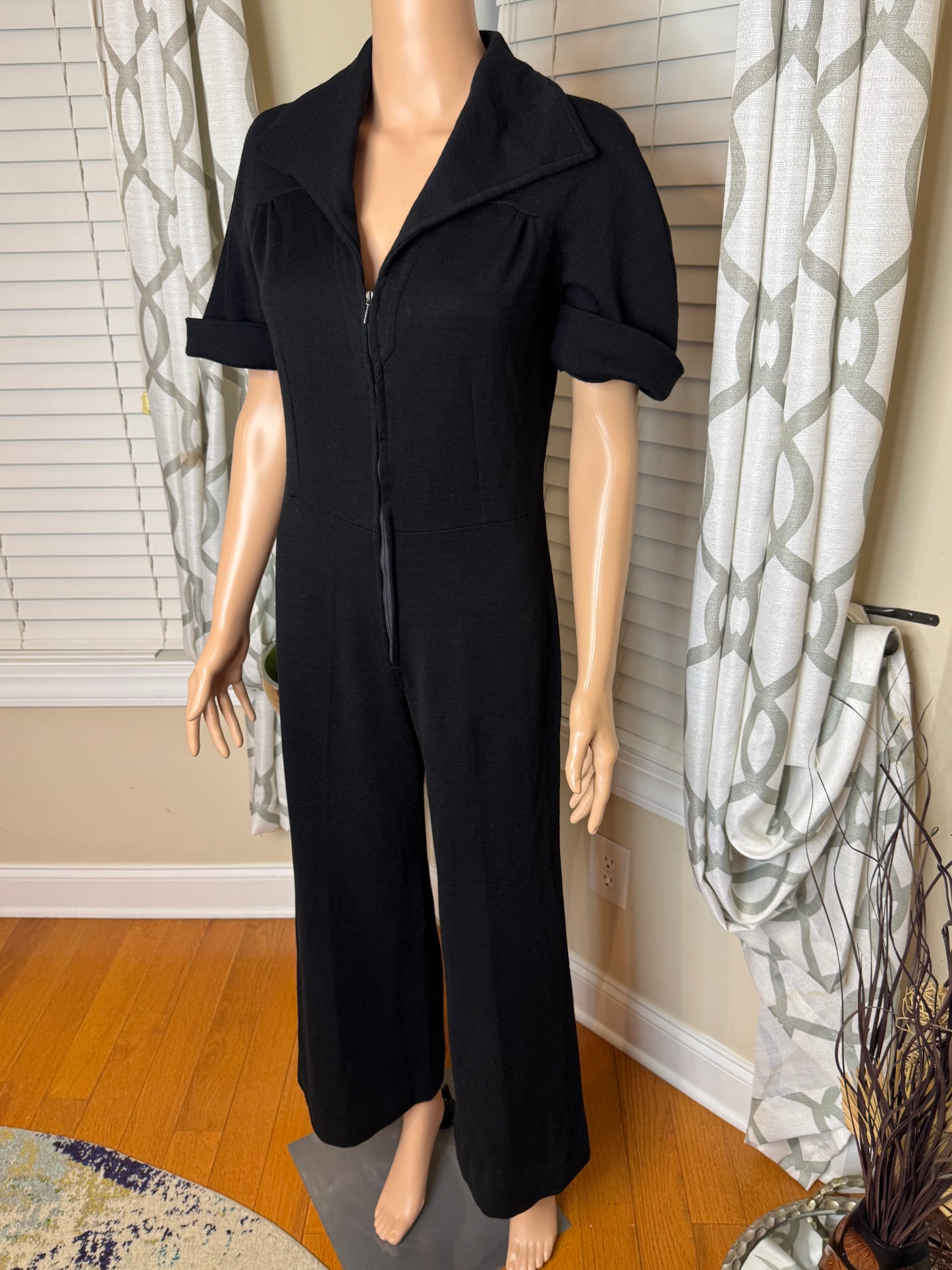 Vintage Zip Front Romper