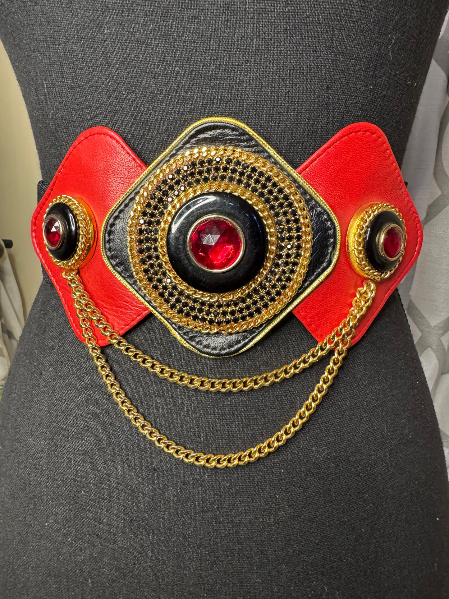 Salena's Collection Bejeweled and Rhine Stoned Plus Size Belt