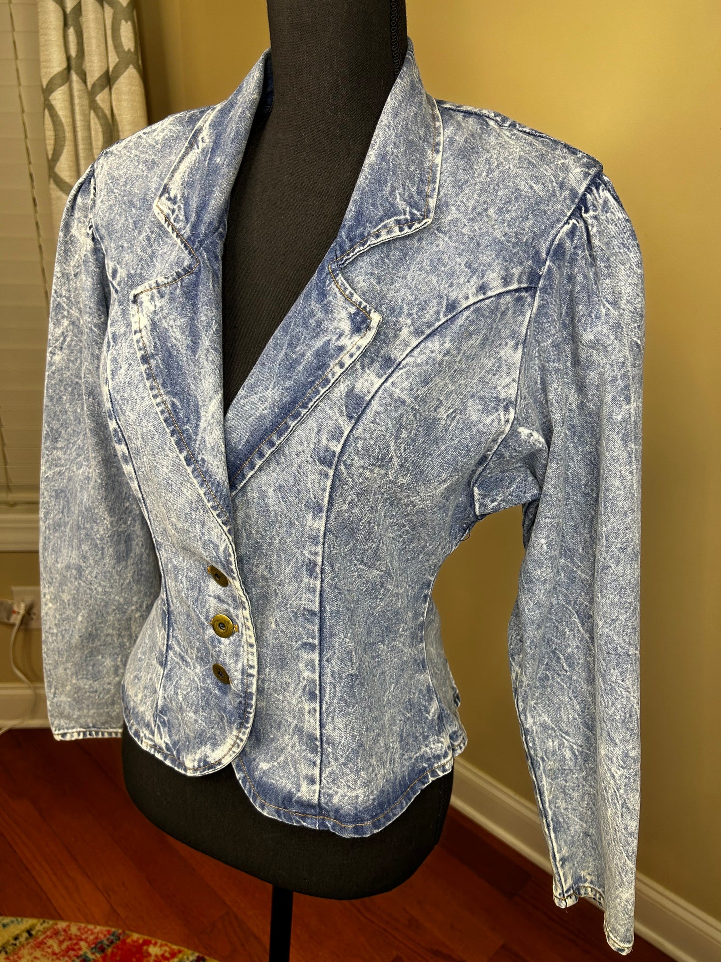 Vintage Alakazam of California Acid Wash Blazer