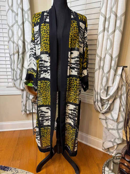 Vintage Venezia Sheer Open Duster