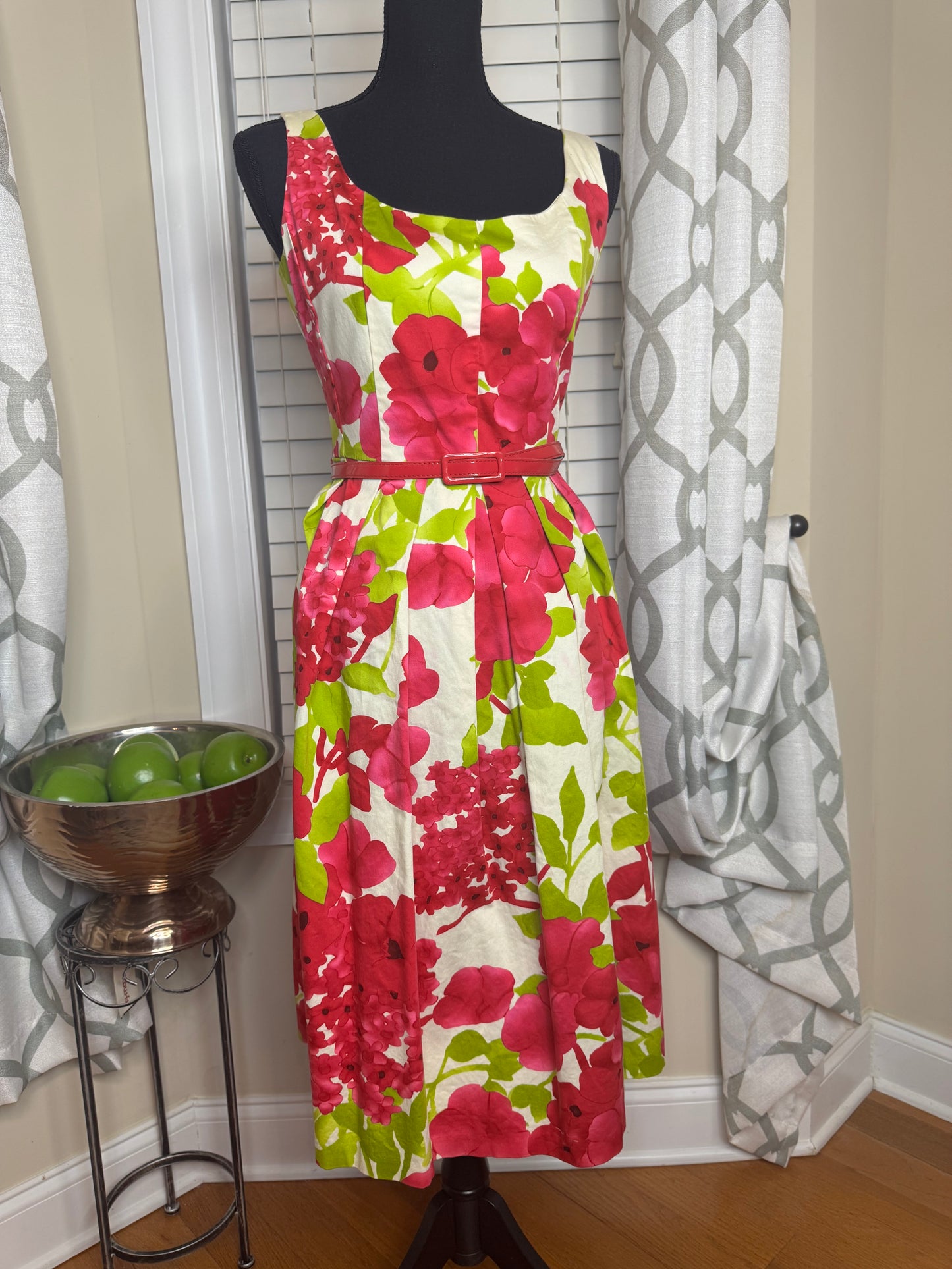 Jessica Howard Floral Dress with Belt