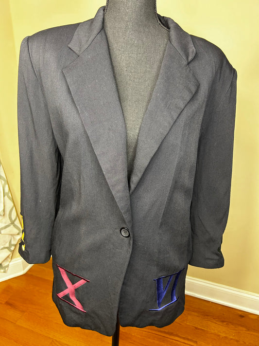 Vintage Giancarlo Ferrari "Roman Numeral" Blazer