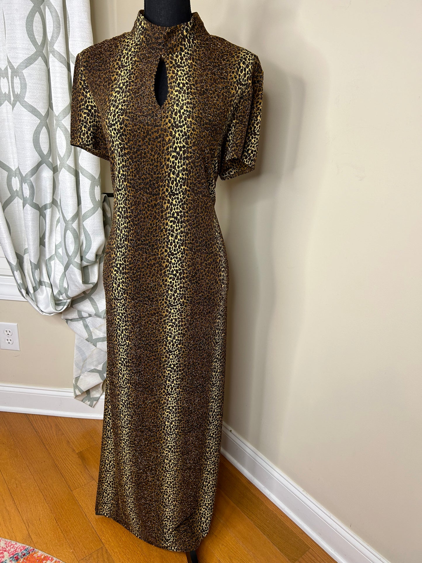 Scarlett Animal Print Vintage Dress NWT