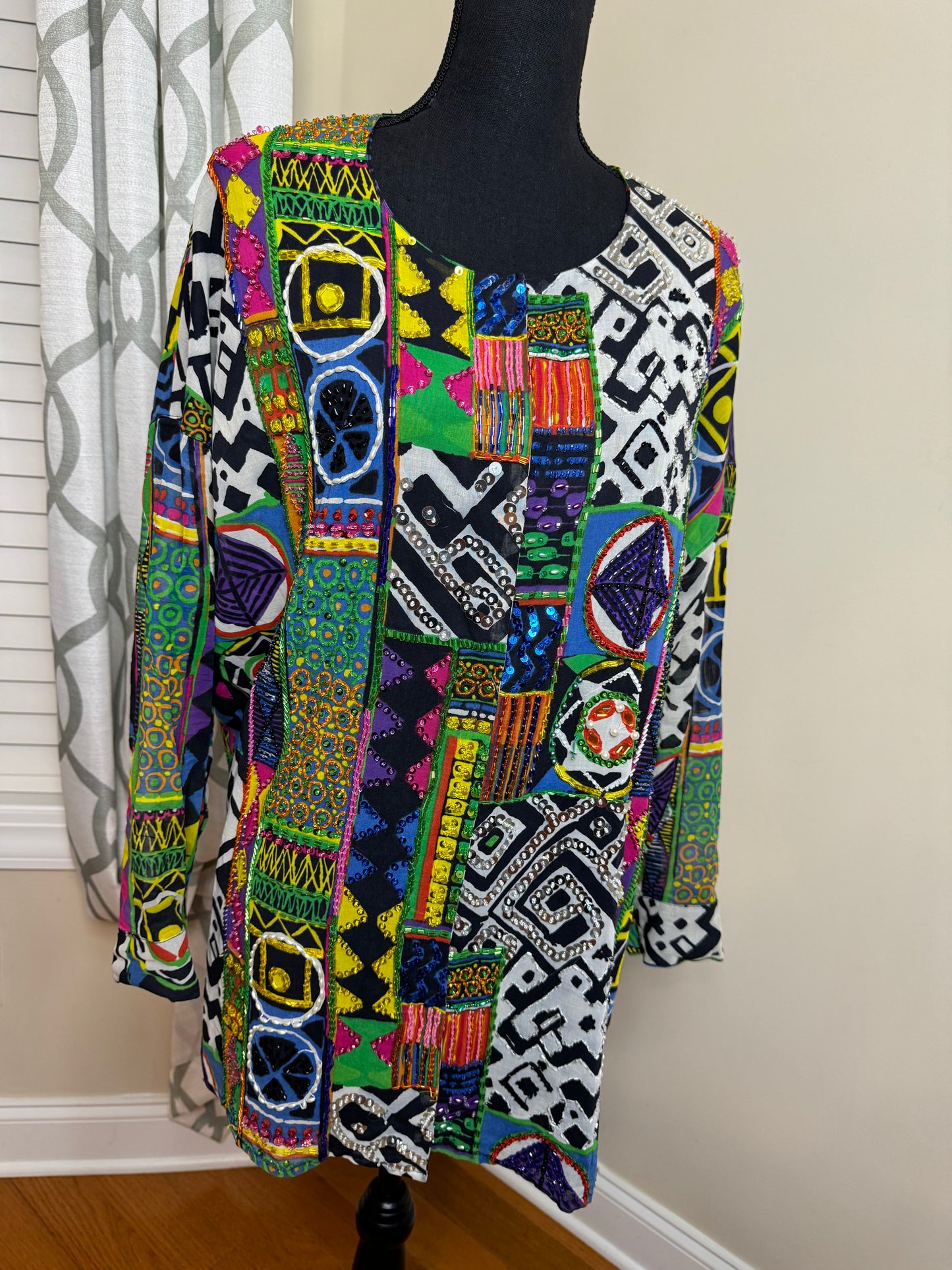 Diane Fres Original Sequin and Beaded Blazer