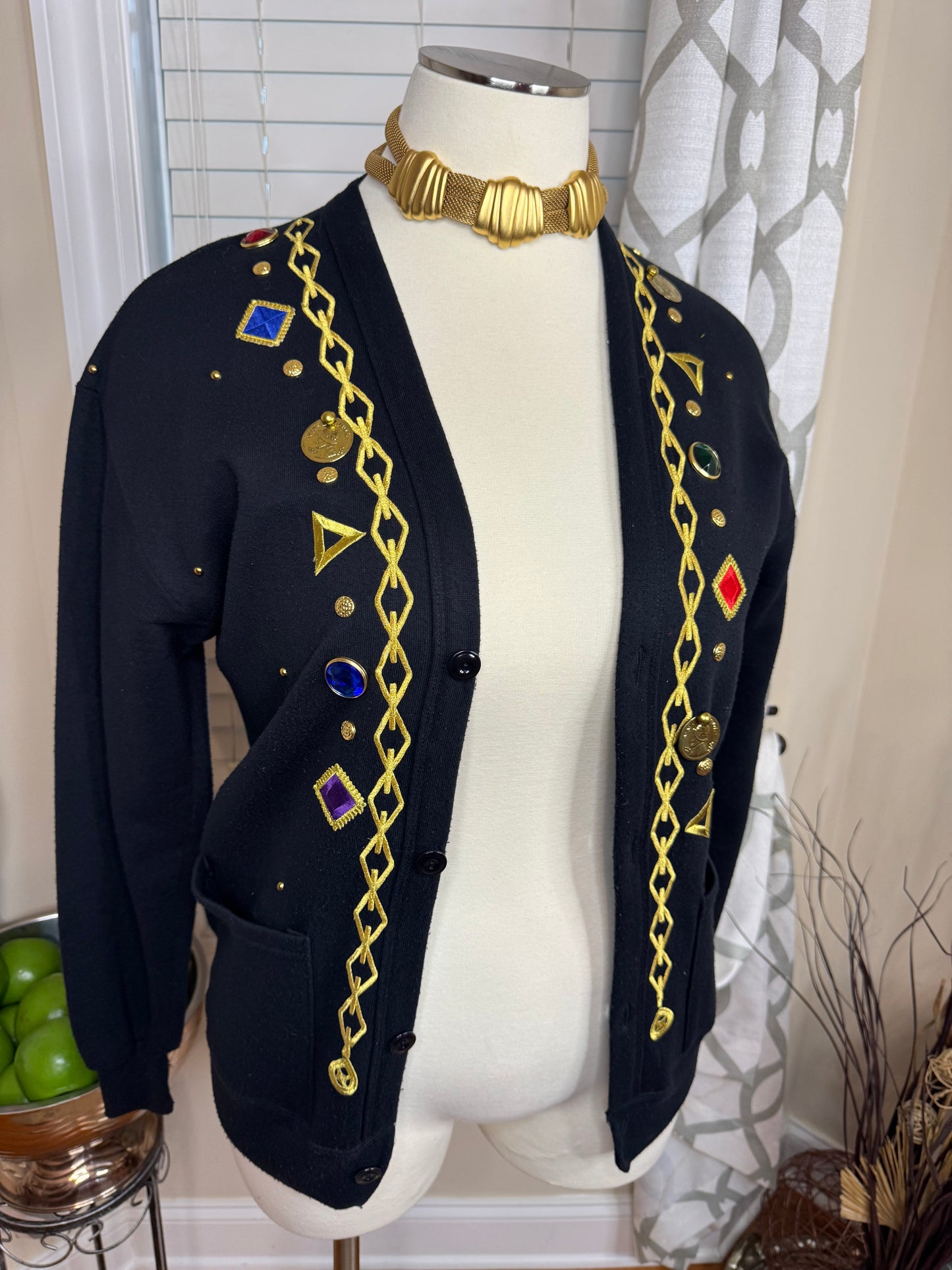 Vintage Bejeweled Cardigan
