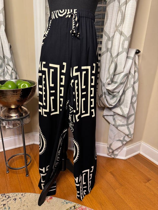 Ashro Ethnic Print Pants
