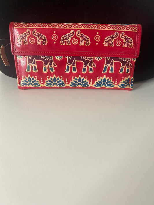 Genuine Leather Elephant Wallet (NWT)