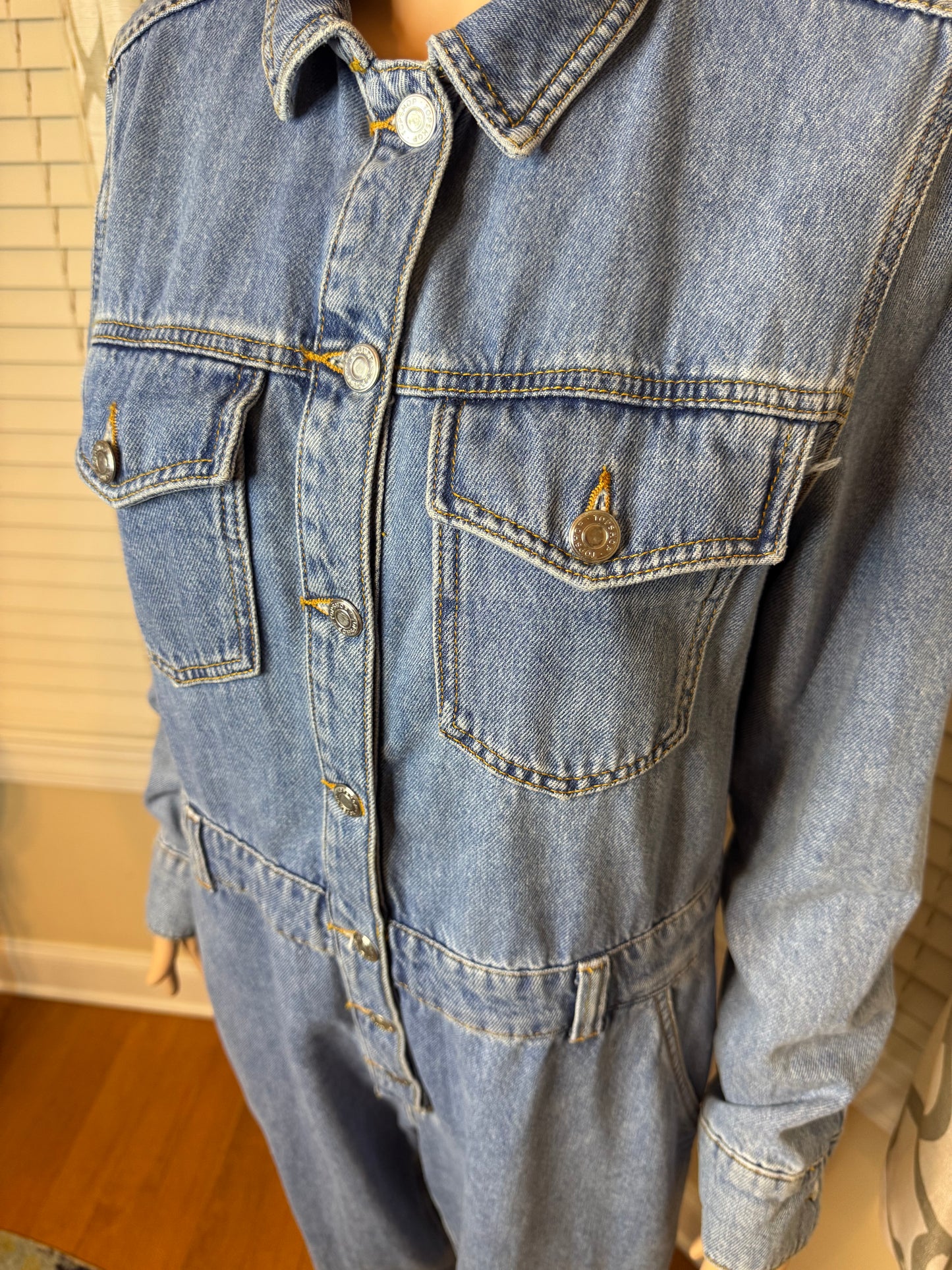 Topshop Denim Romper