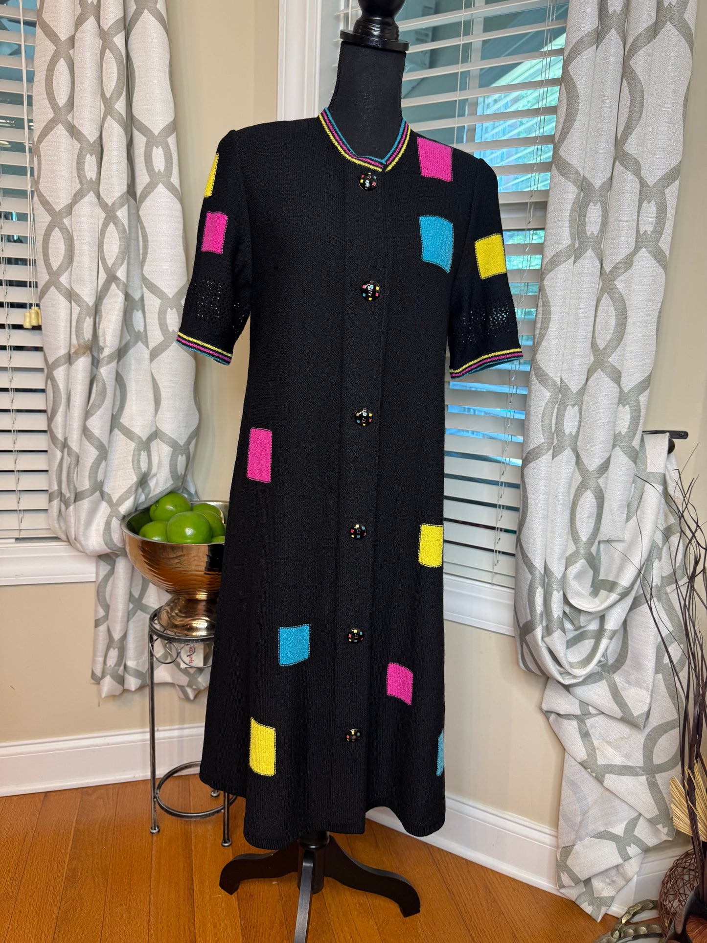 Vintage Alnoral by Al Spokavicius Colorful Dress