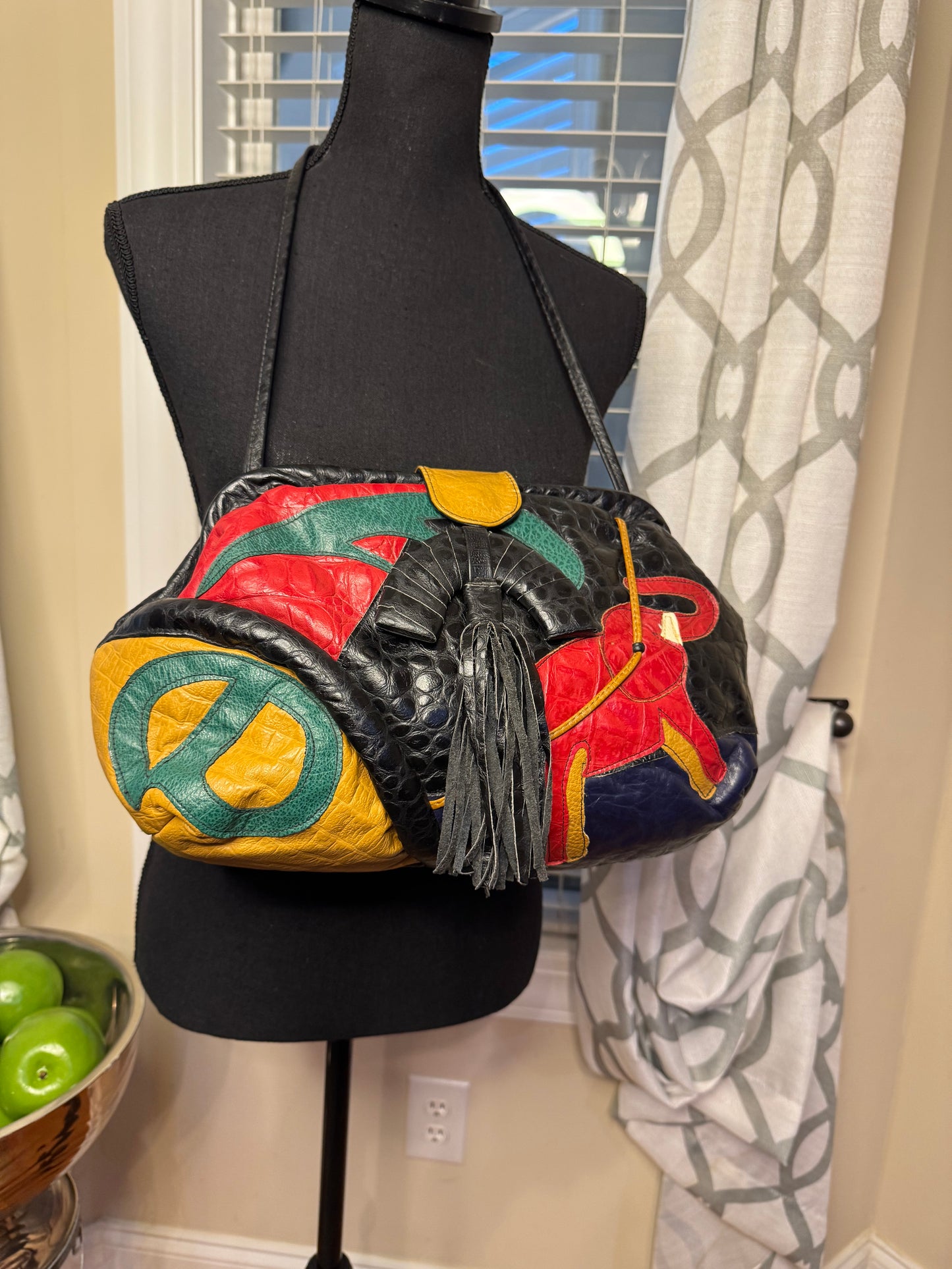 Vtg Elephant Purse