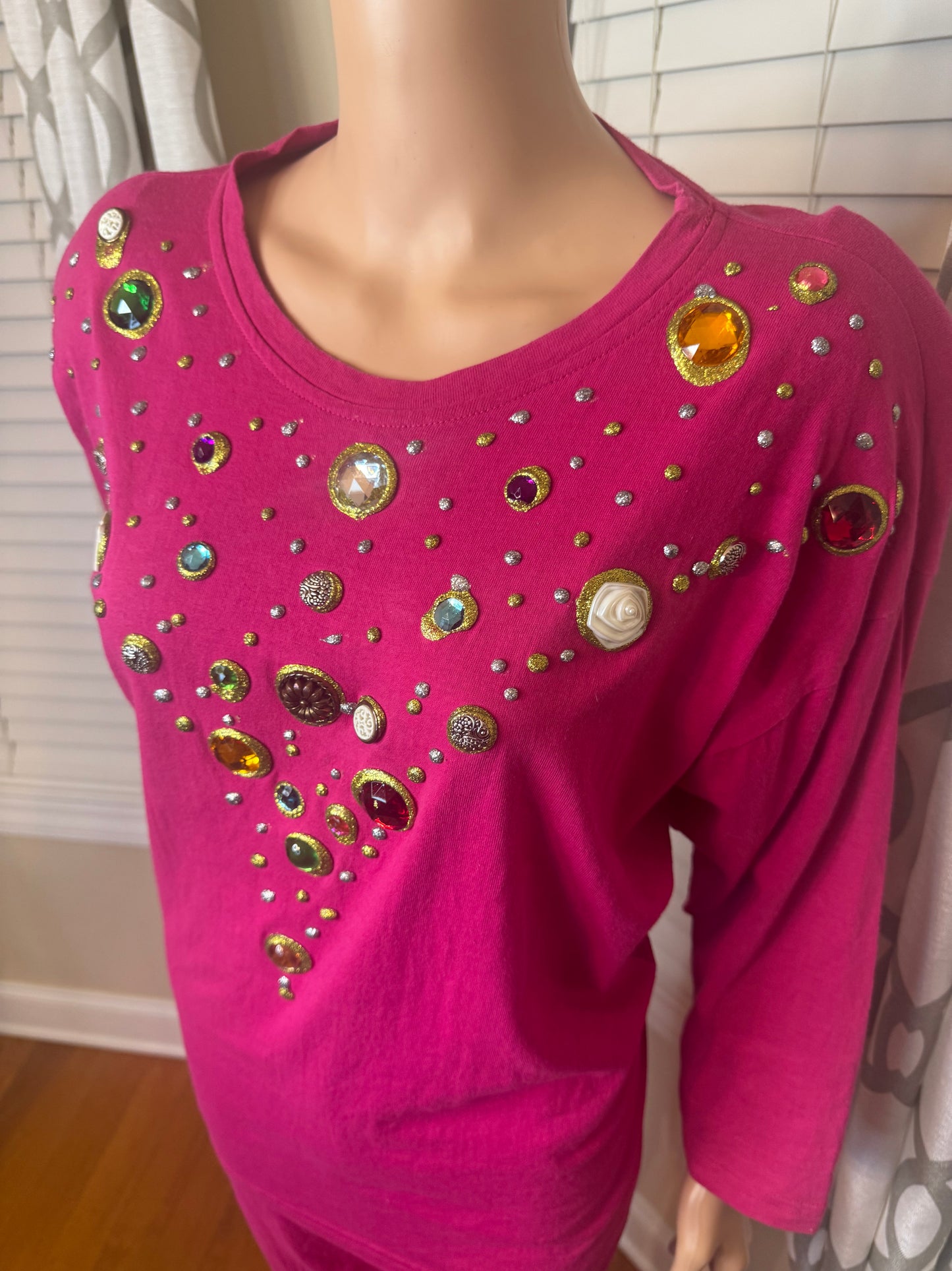Casual Corner Bejeweled Pants Set