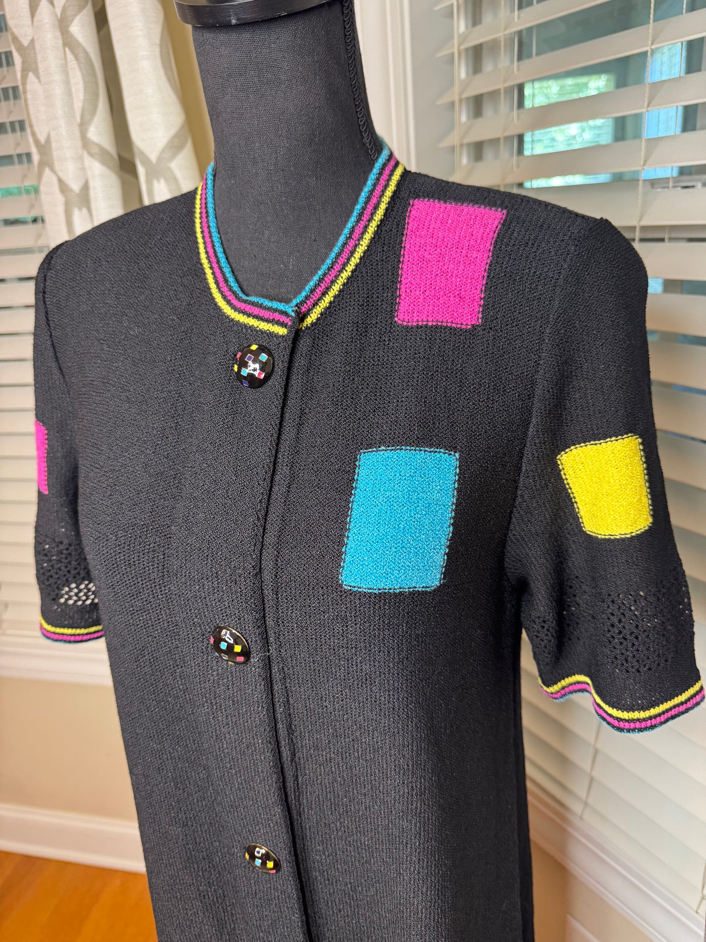 Vintage Alnoral by Al Spokavicius Colorful Dress