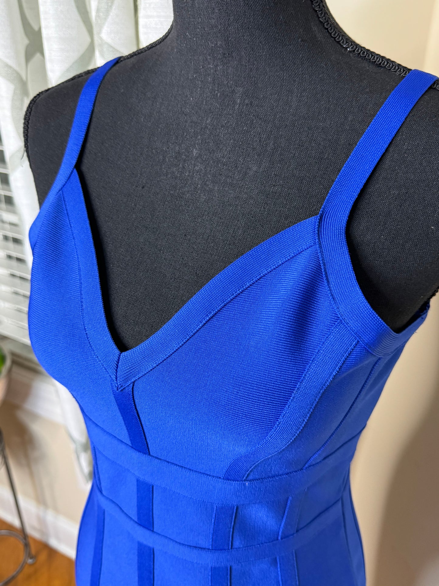 Blue Bandage Midi Dress