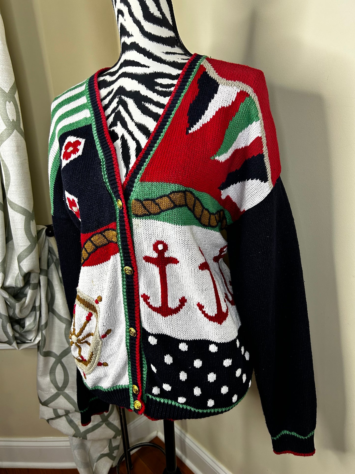 Kim Rogers Nautical Vintage Sweater