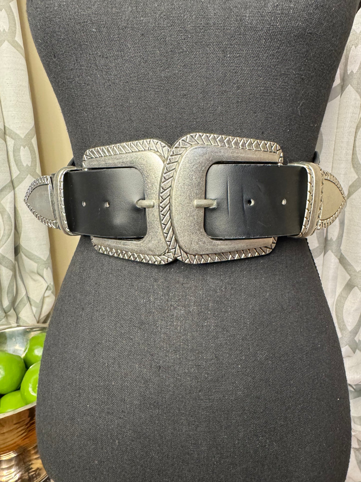 Large Buckle Elastic Belt