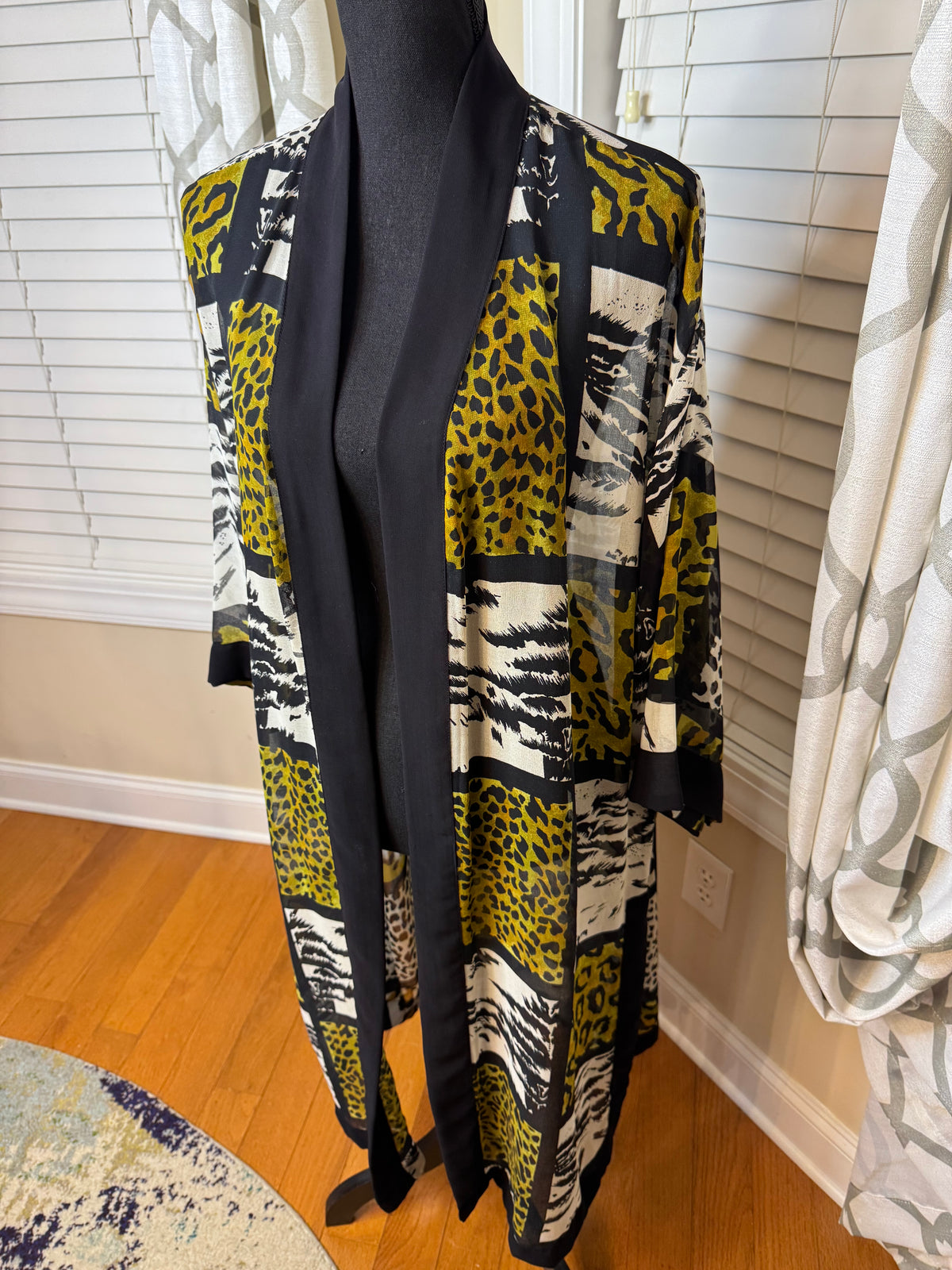 Vintage Venezia Sheer Open Duster
