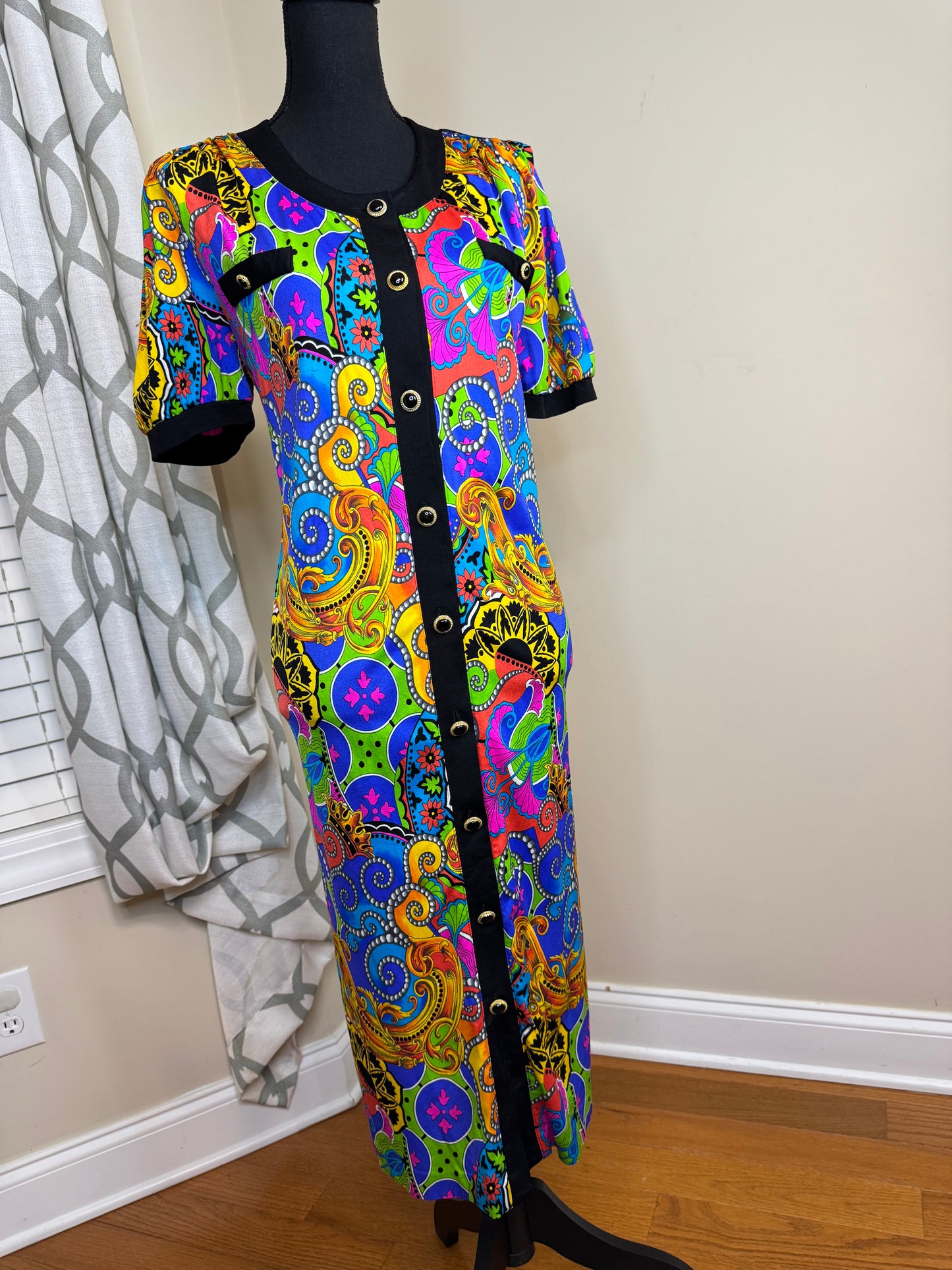 Botto Boutique Vintage Multiprint Dress