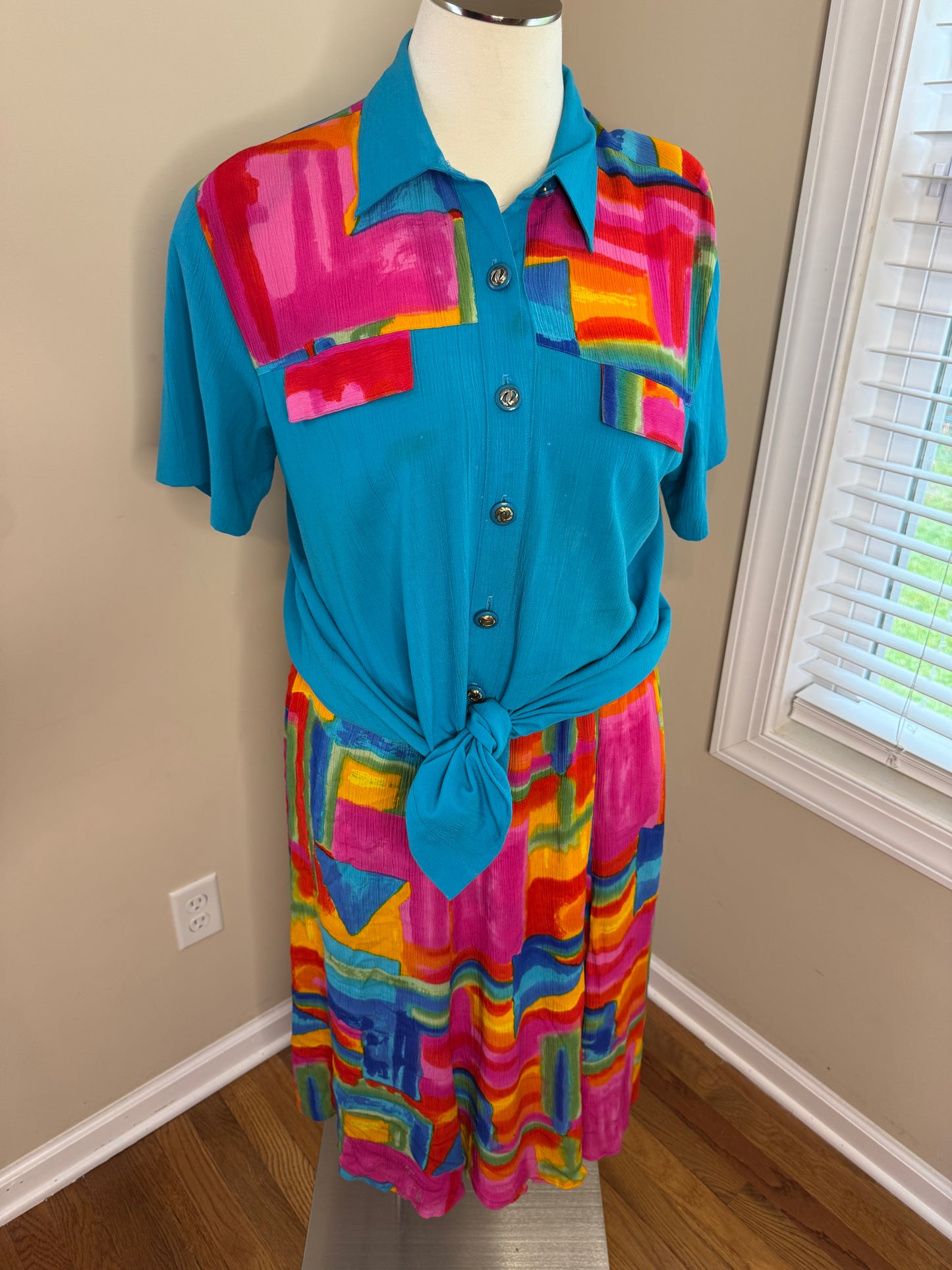 2-Piece Vtg Plus Size Skirt Set