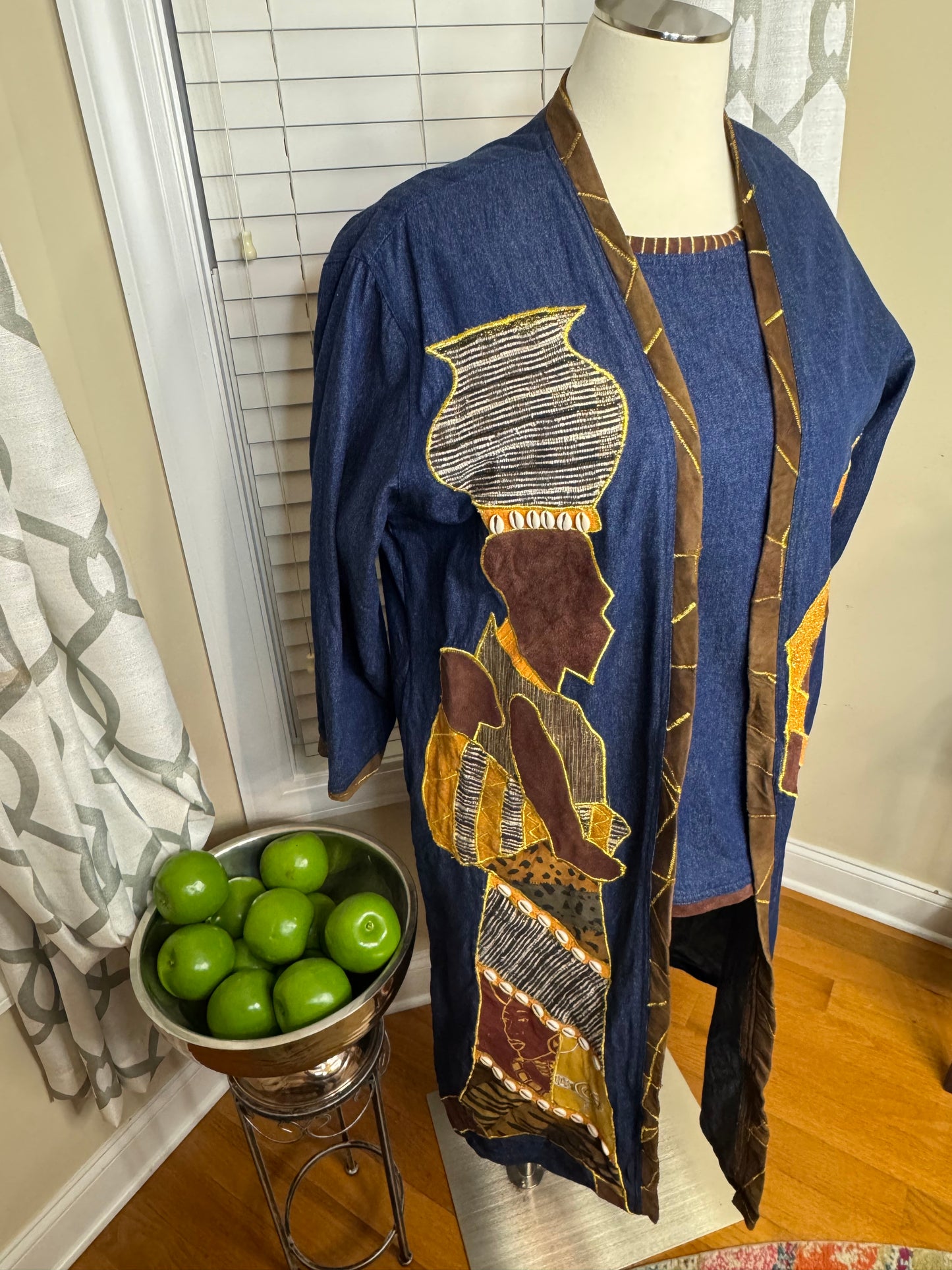 Molato 2-Piece Denim Shirt and Duster Set