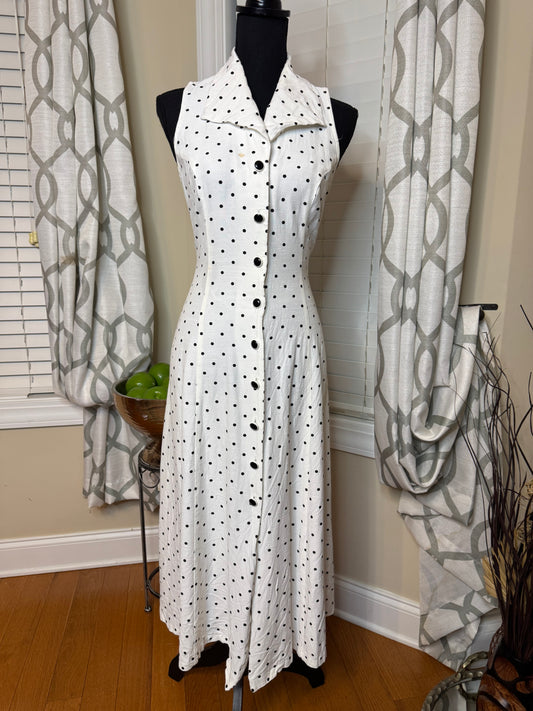 Vtg DJ & Co. Polka Dot Dress