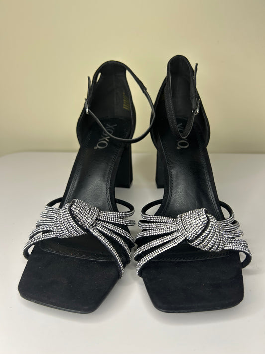 XOXO Suede and Sequin Adorned Heels