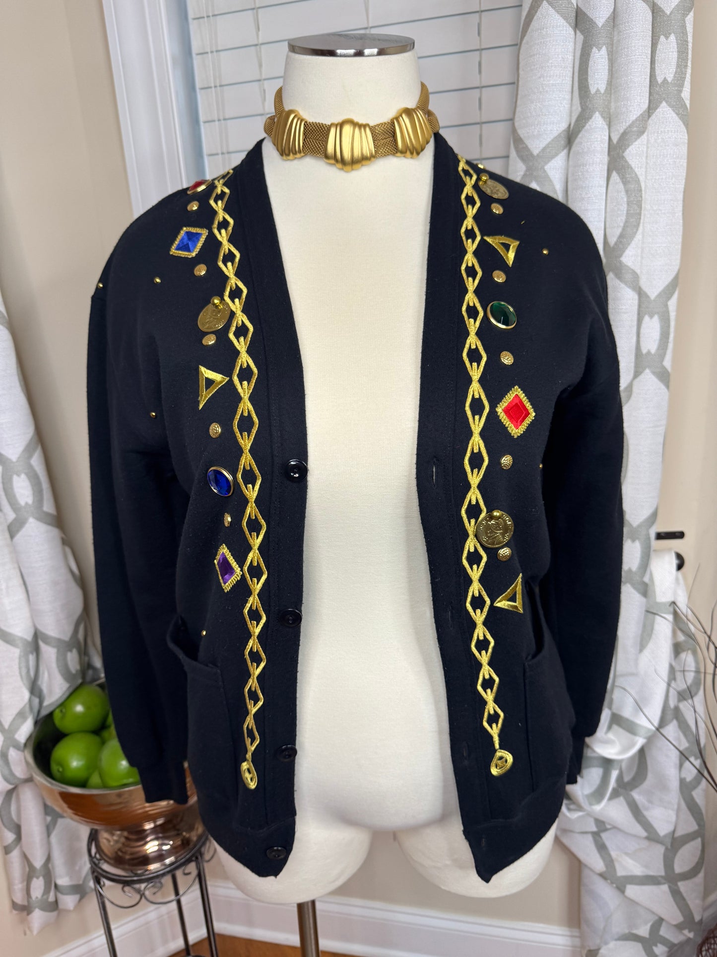 Vintage Bejeweled Cardigan