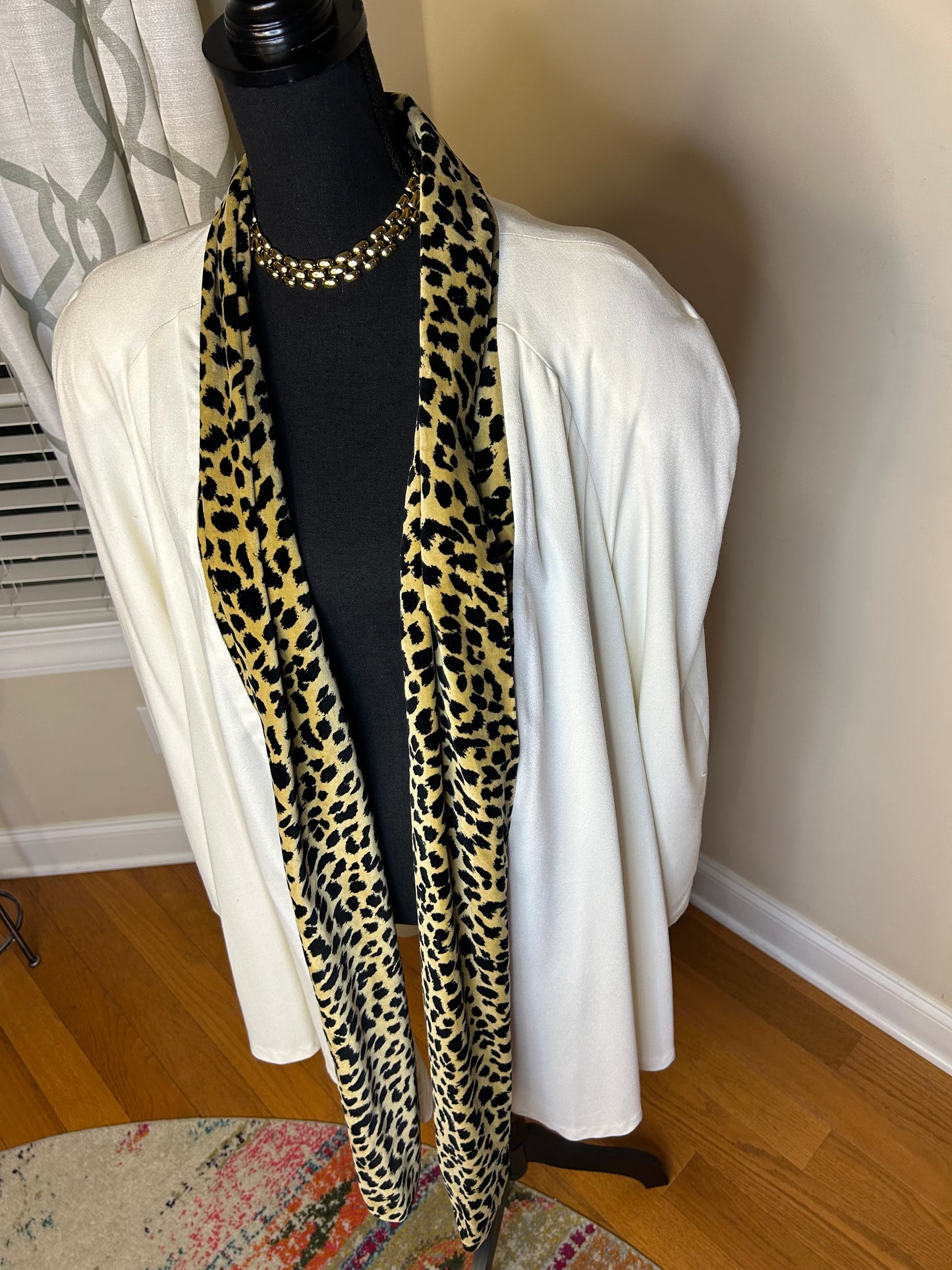 Chad Stevens Leopard Trimmed Open Duster
