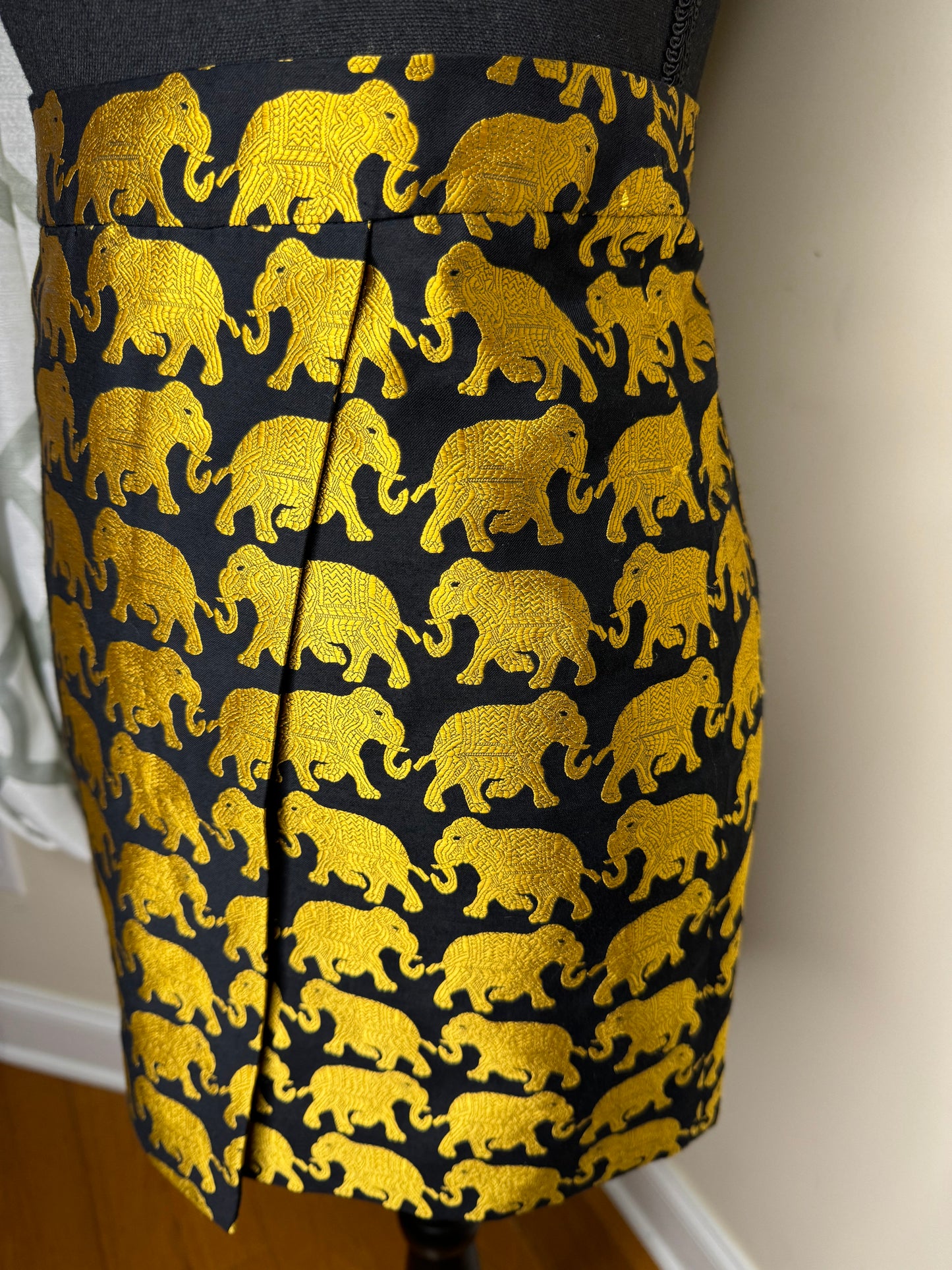 J. Crew Animal Jacquard Faux Wrap Mini Skirt￼